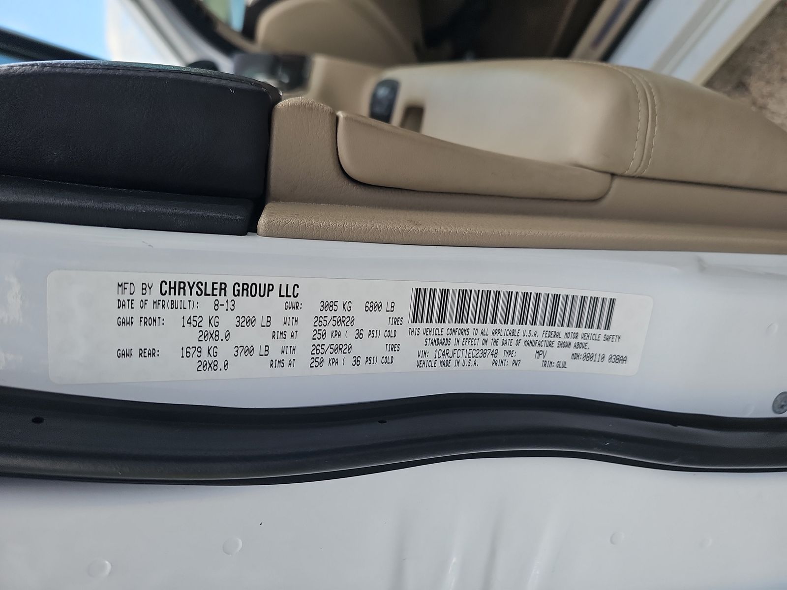 2014 Jeep Grand Cherokee OVERLAND AWD