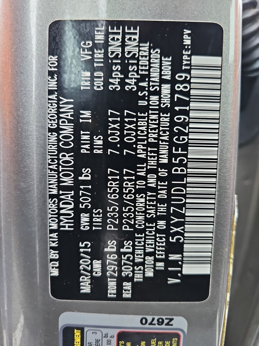 2015 Hyundai Santa Fe Sport  AWD