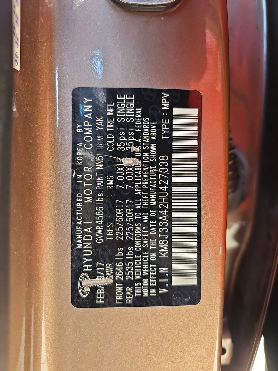 2017 Hyundai Tucson SE Plus FWD