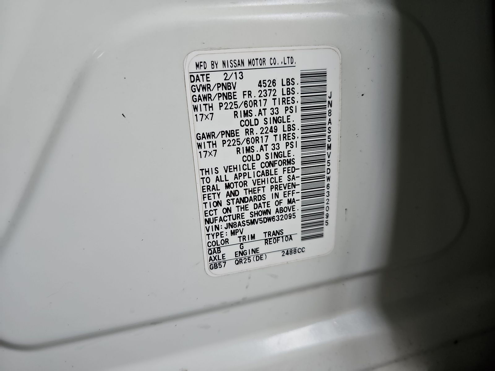 2013 Nissan Rogue SV AWD