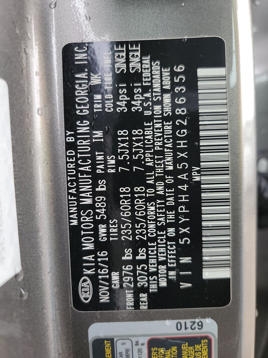 2017 Kia Sorento EX V6 FWD