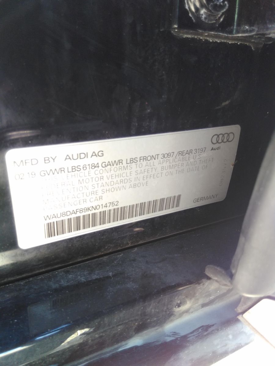 2019 Audi A8 L 3.0T AWD