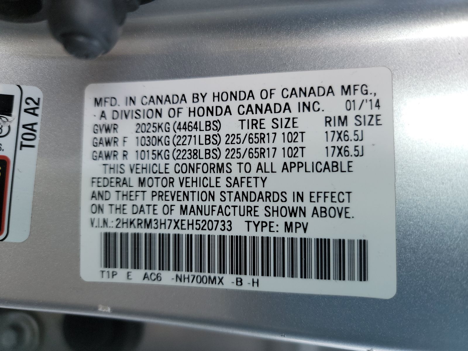 2014 Honda CR-V EX-L FWD