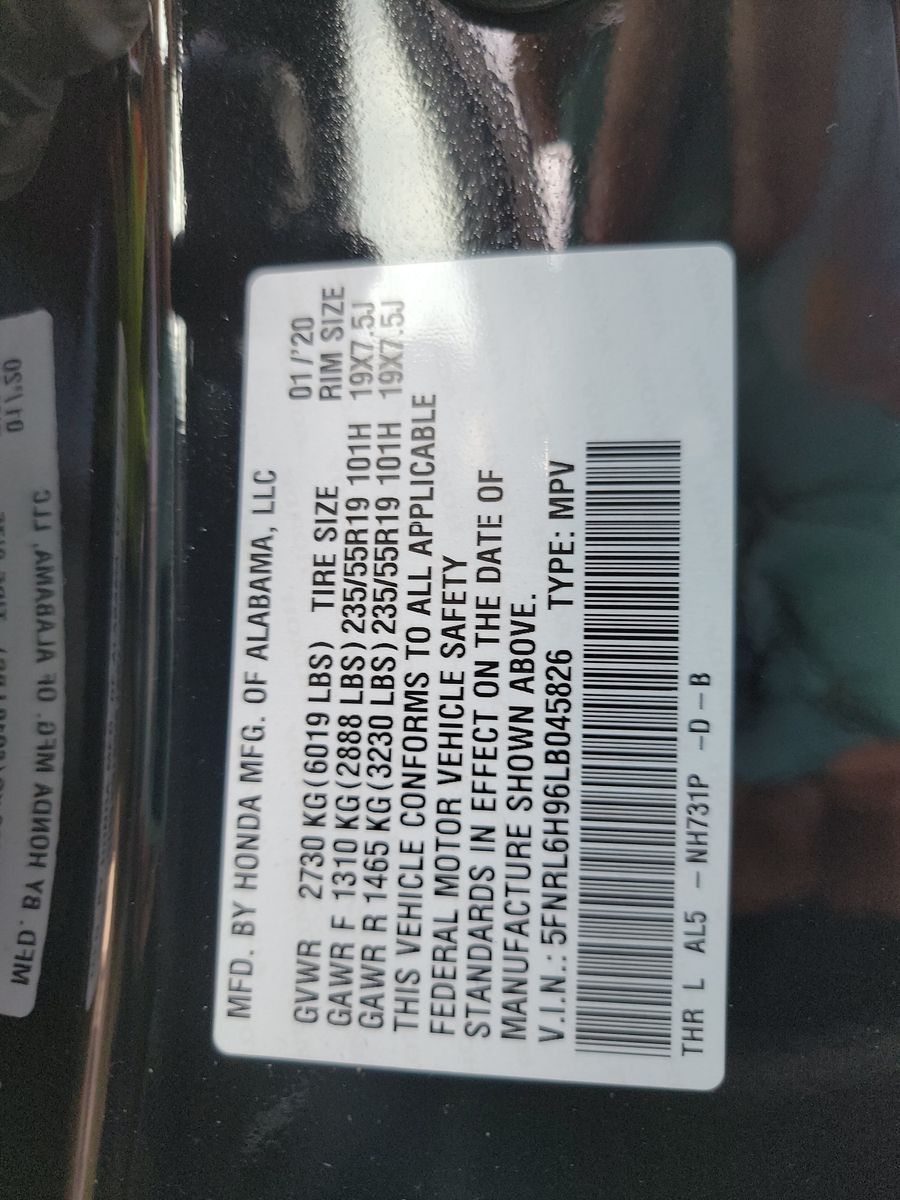 2020 Honda Odyssey ELITE FWD