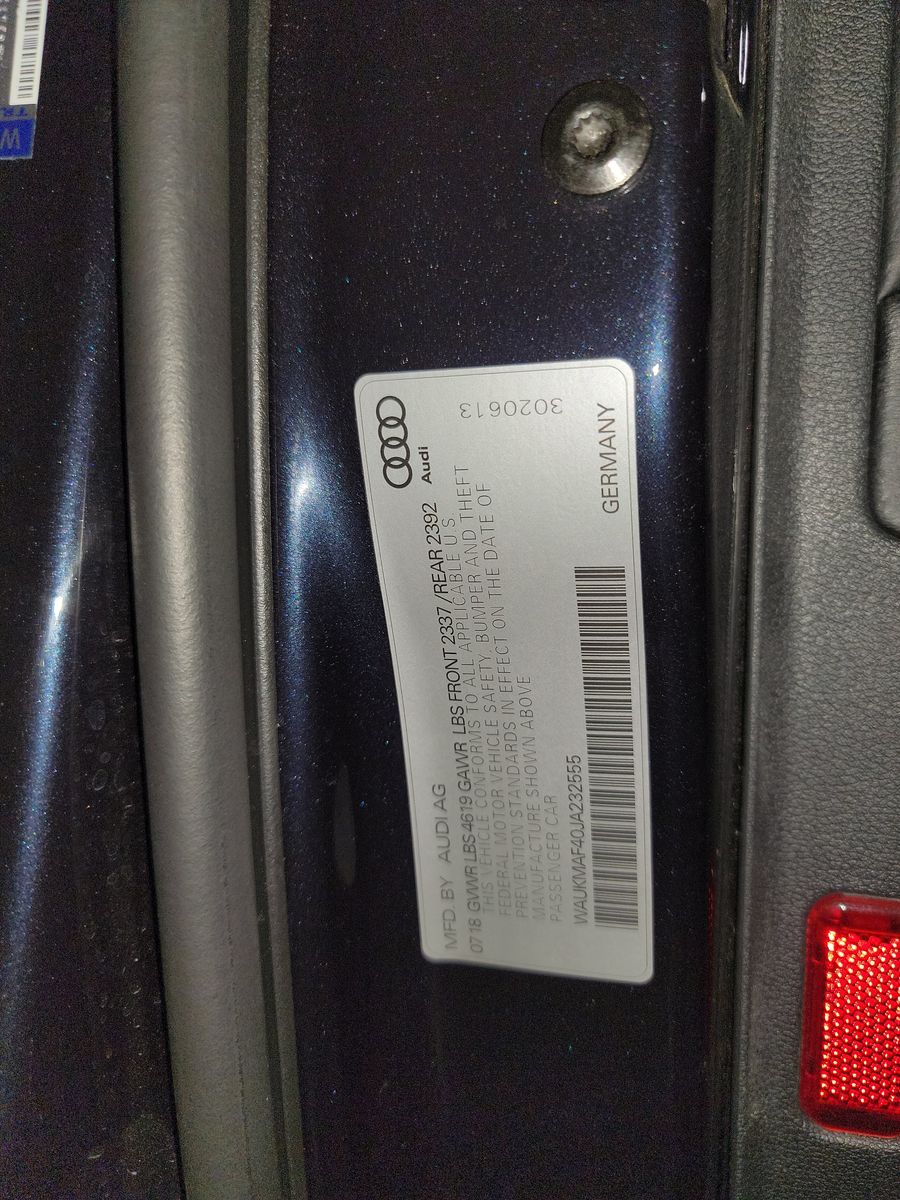 2018 Audi A4 Premium FWD