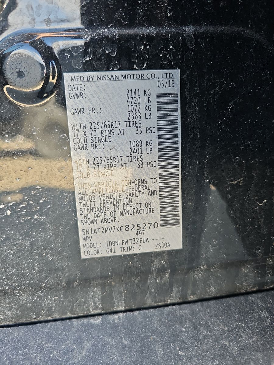 2019 Nissan Rogue S AWD