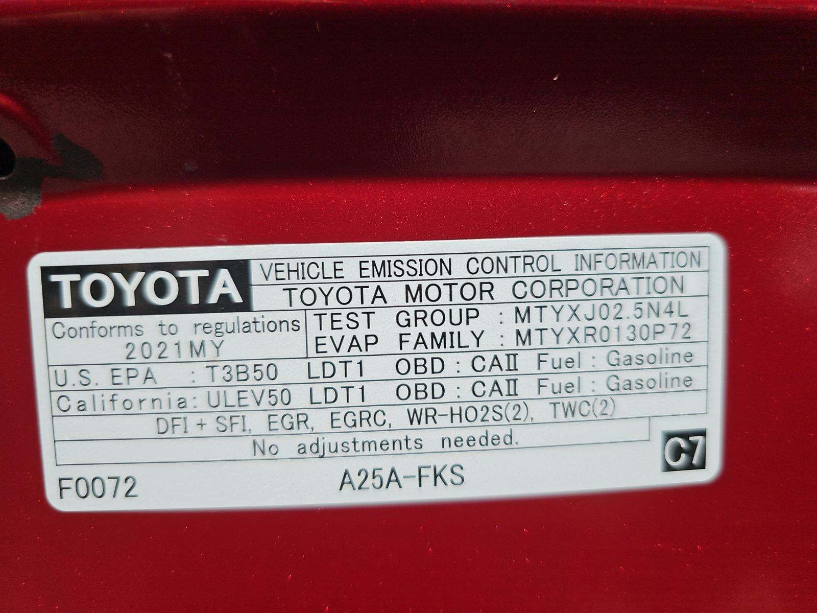 2021 Toyota RAV4 XLE FWD