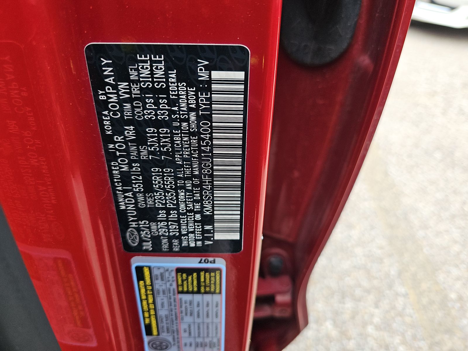 2016 Hyundai Santa Fe LIMITED FWD