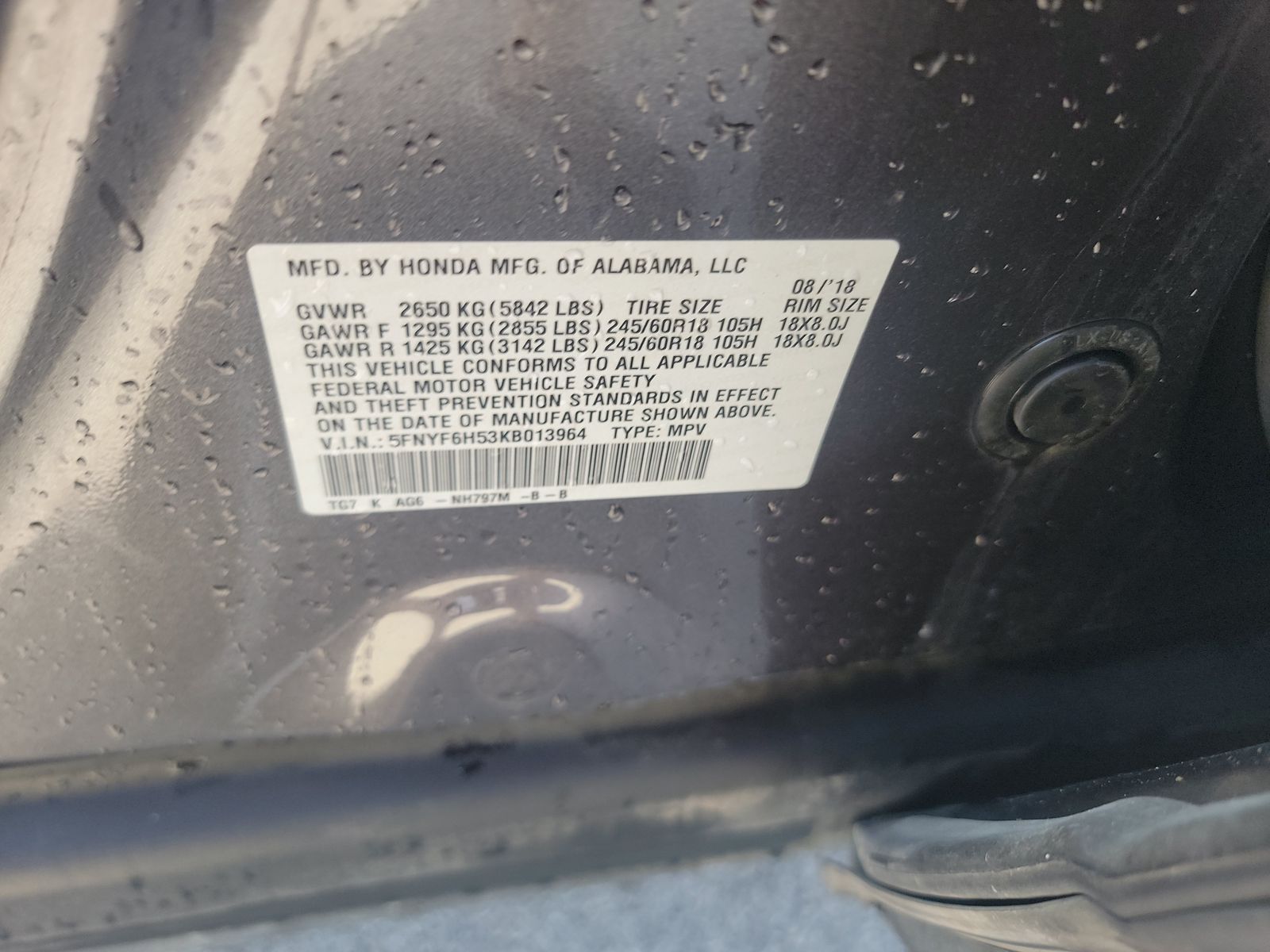 2019 Honda Pilot EX-L AWD