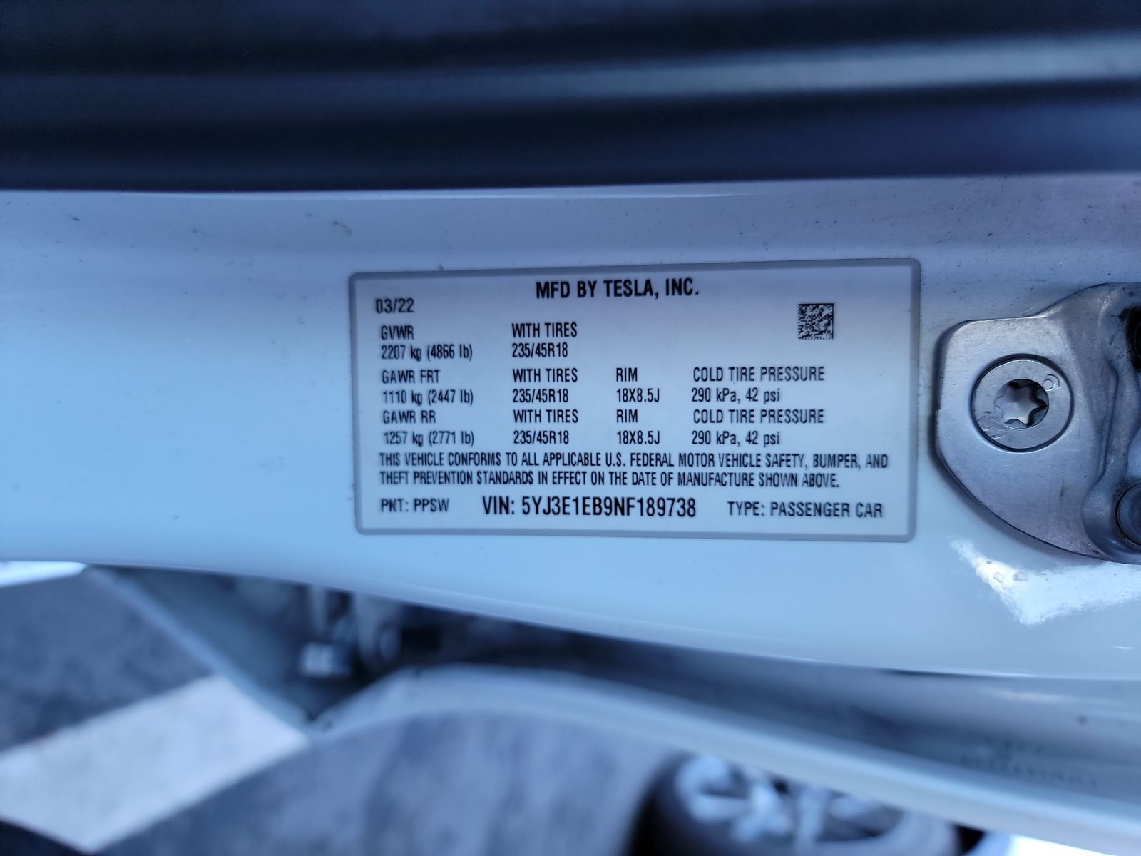 2022 Tesla Model 3 LONG RANGE AWD 74444 miles - купити Авто з сша