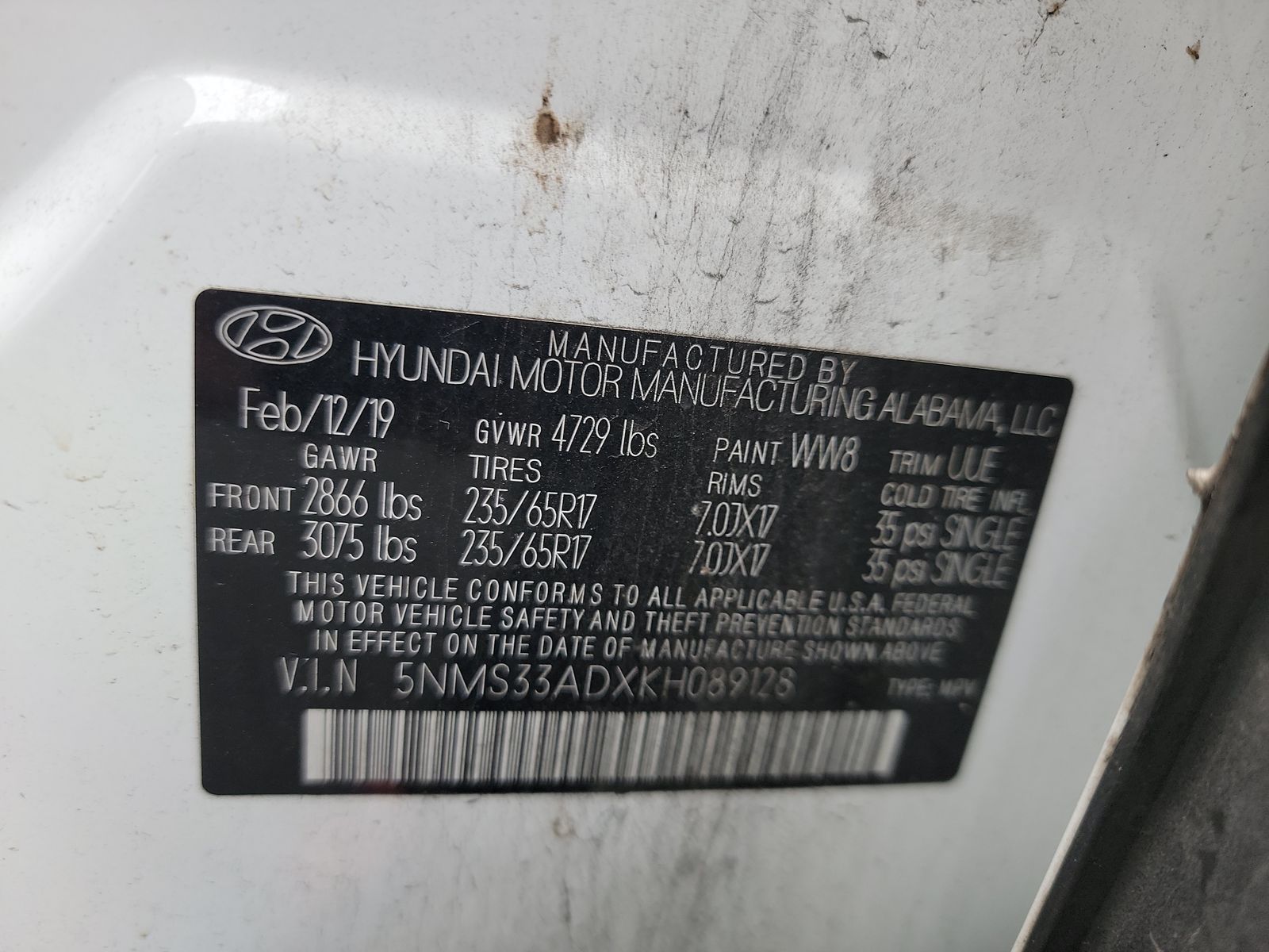 2019 Hyundai Santa Fe SEL FWD