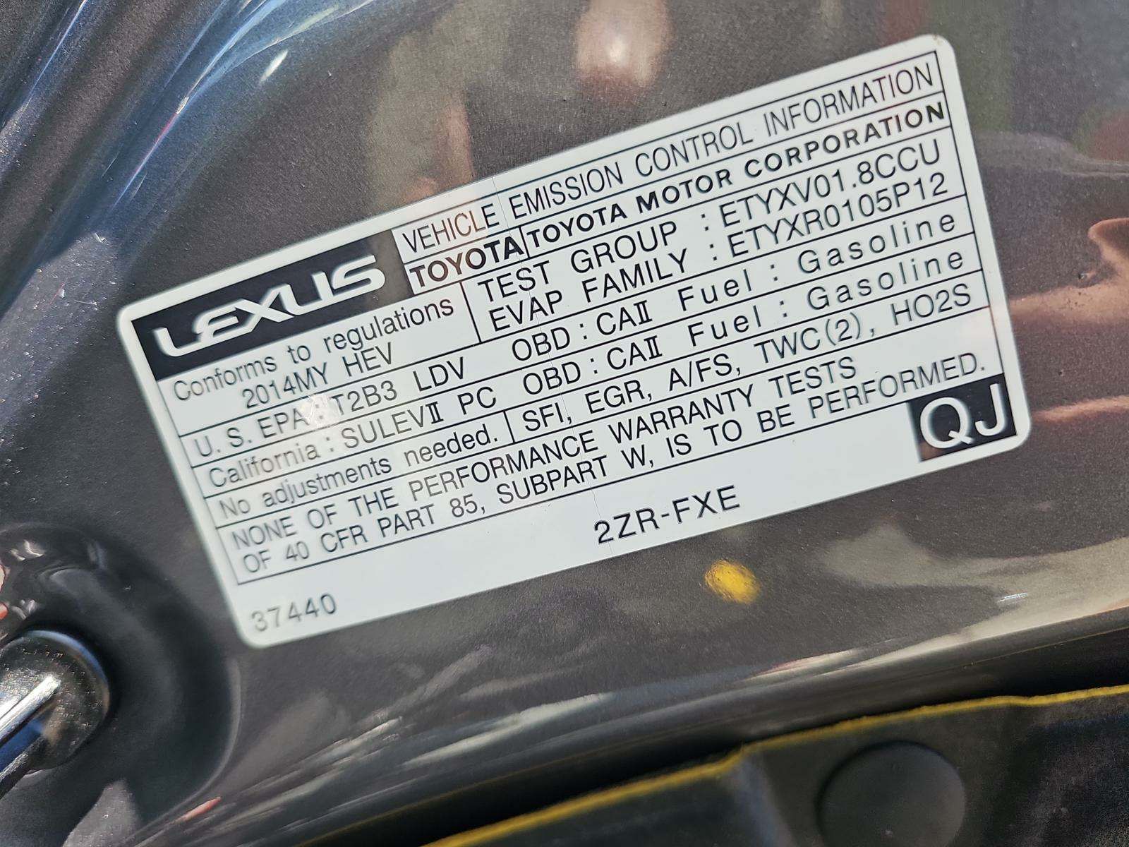 2014 Lexus CT Hybrid FWD
