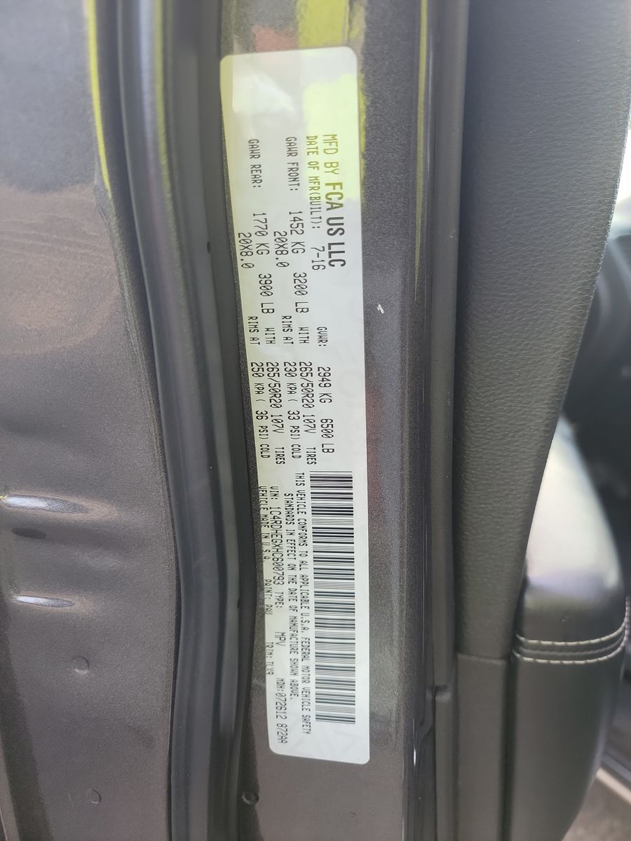 2017 Dodge Durango CITADEL PL RWD