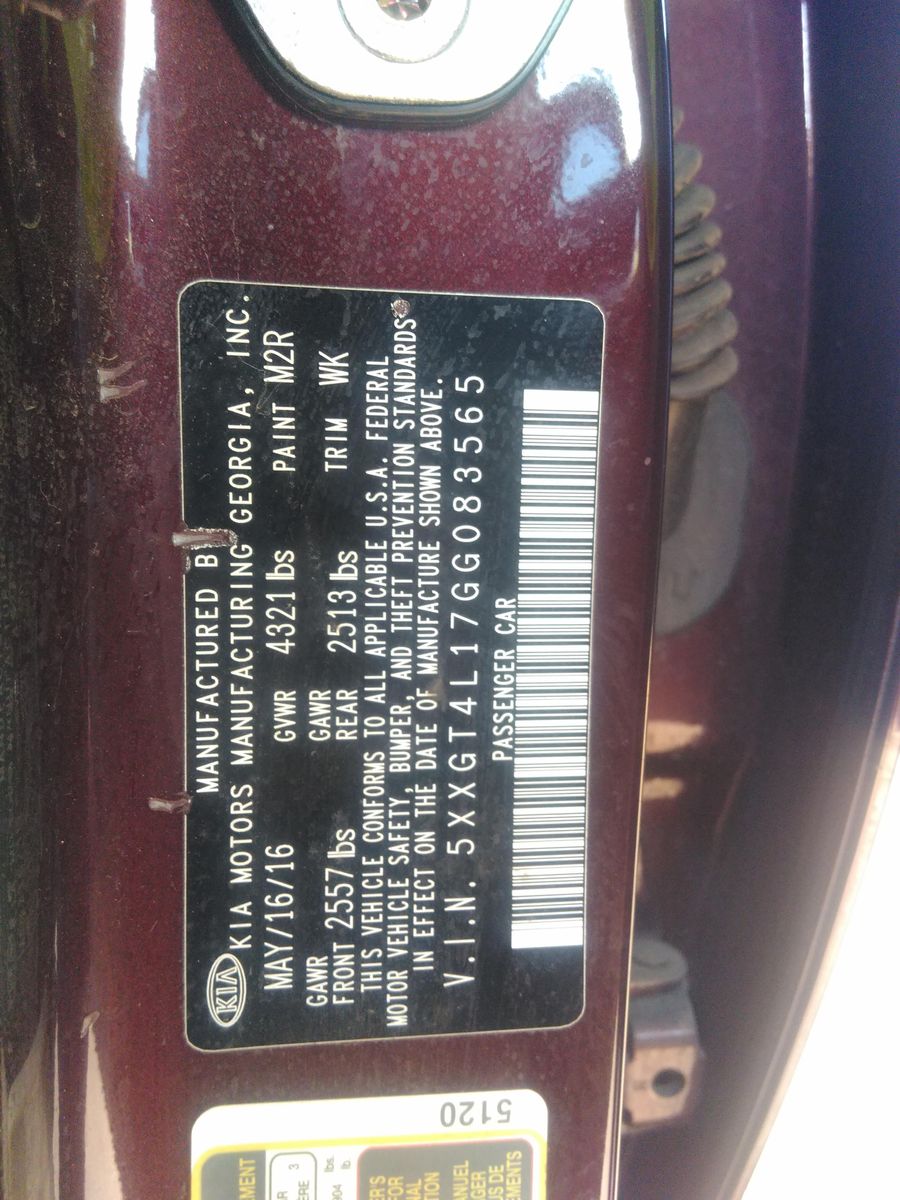 2016 Kia Optima LX Turbo FWD