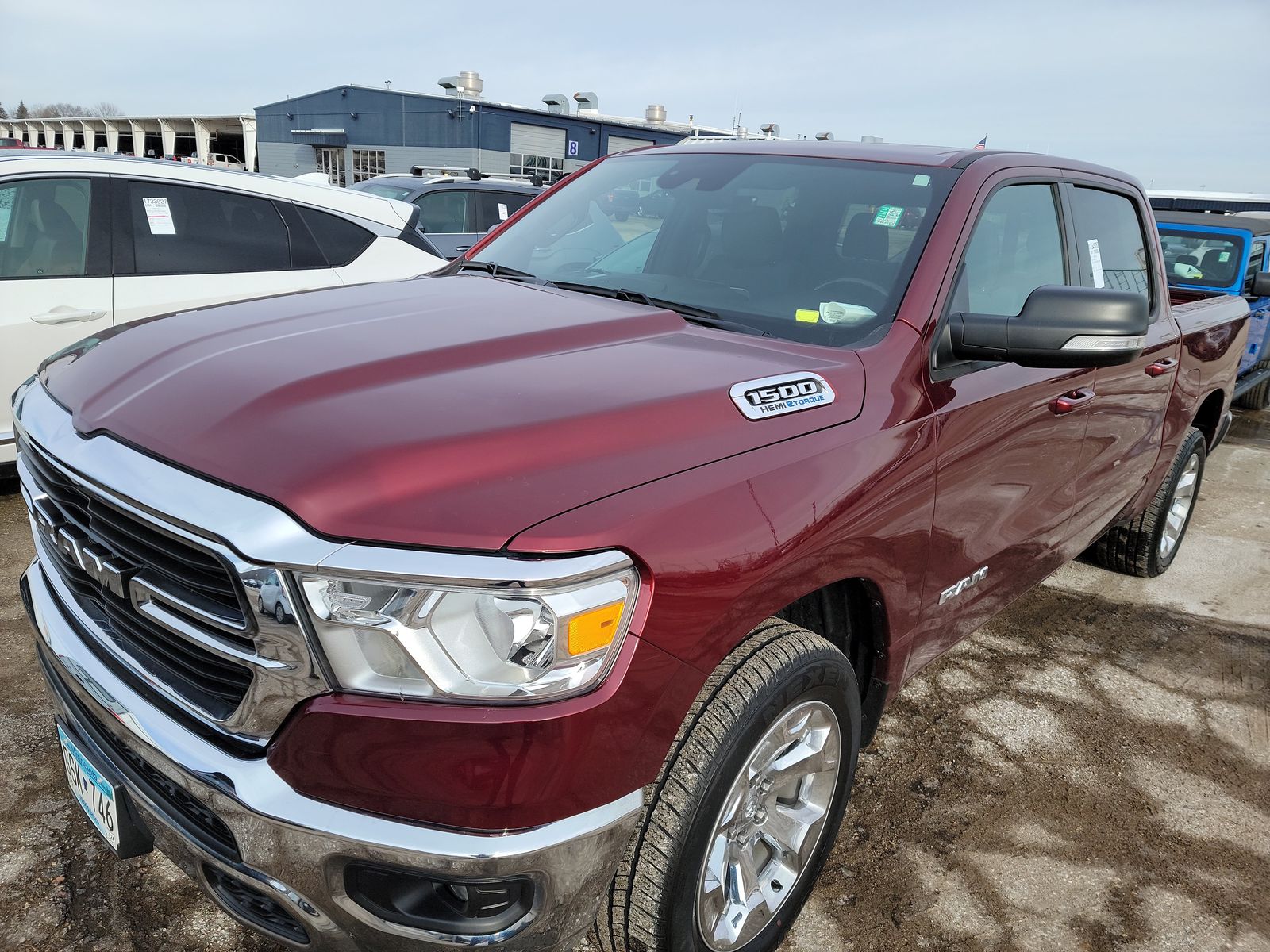 Used 2021 Ram 1500 Big Horn with VIN 1C6SRFFT2MN733895 for sale in Minneapolis, Minnesota