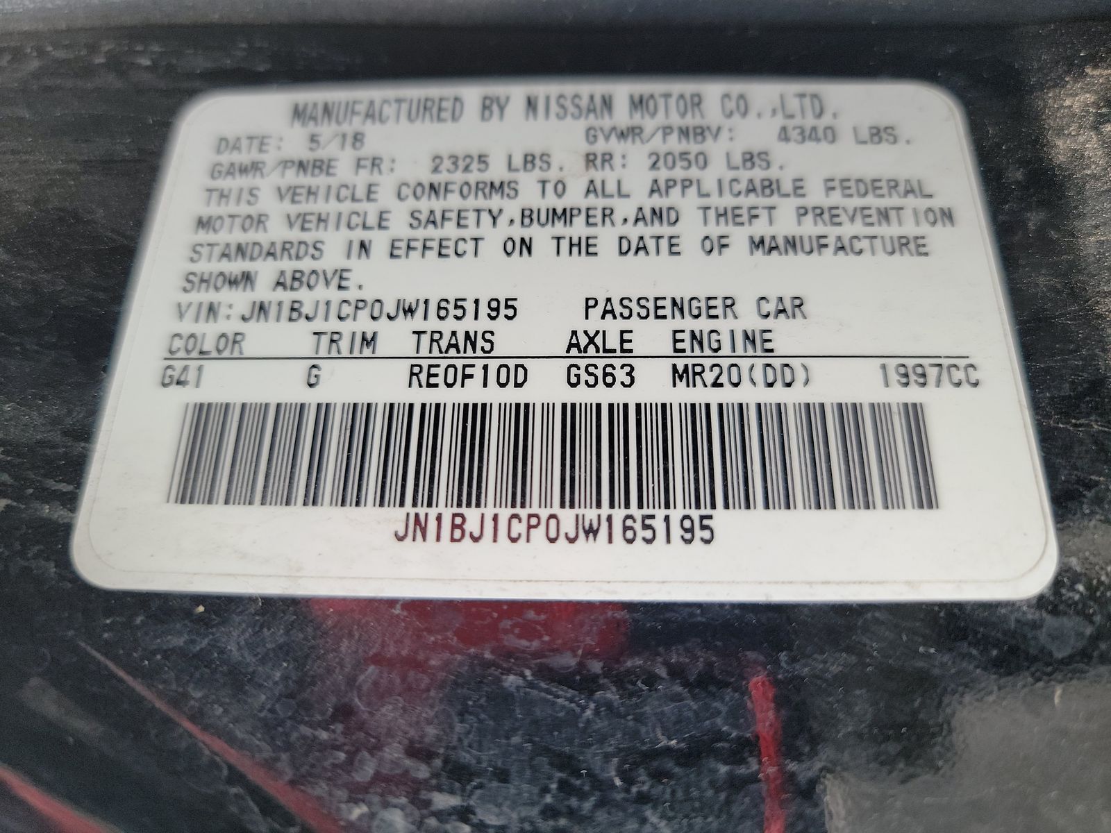 2018 Nissan Rogue Sport SV FWD