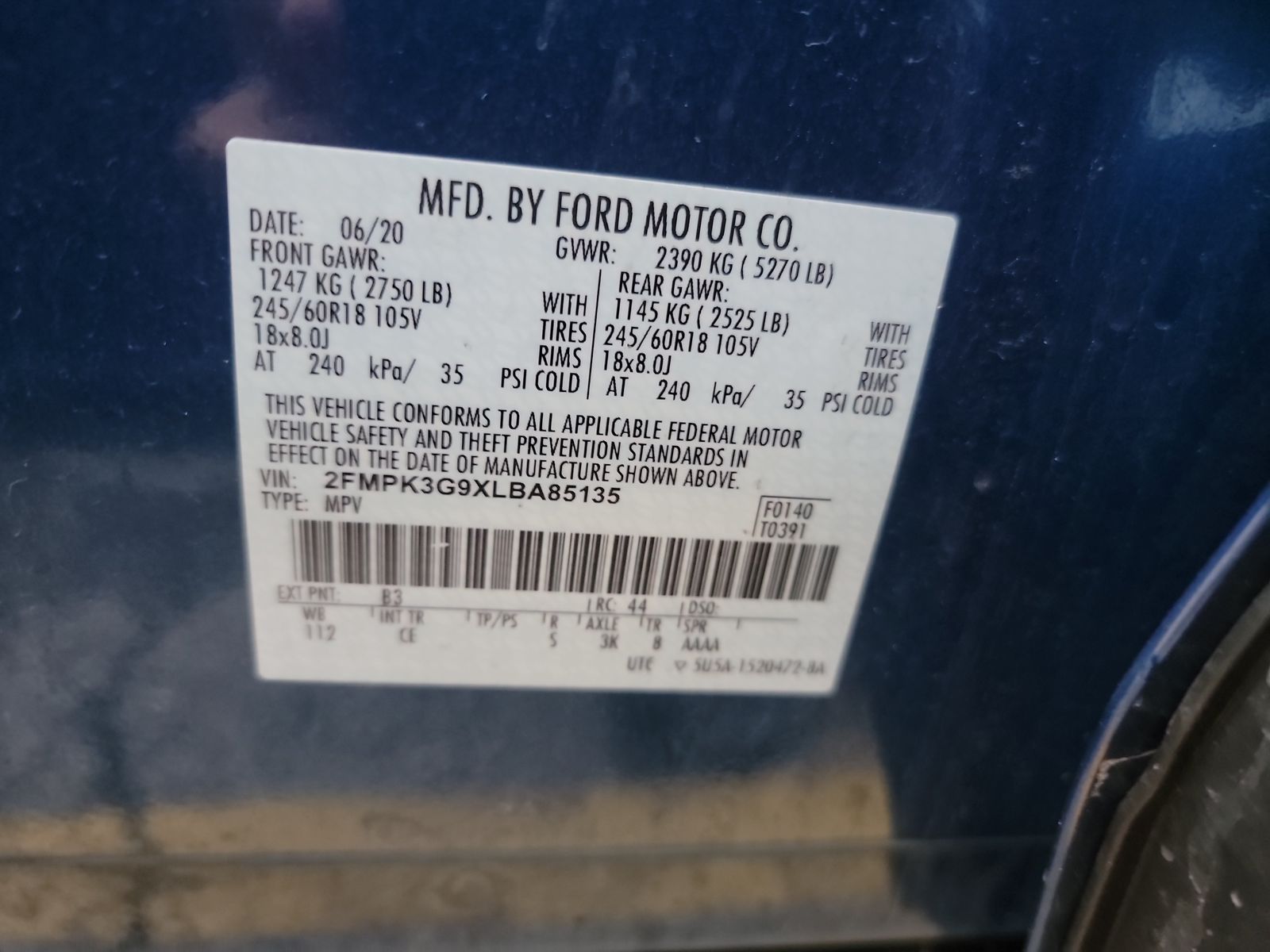 2020 Ford Edge SE FWD