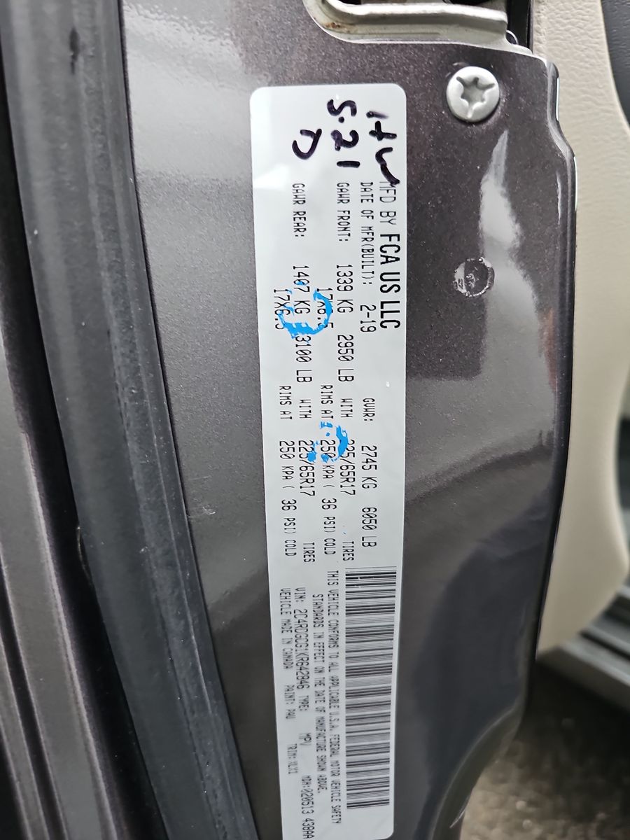 2019 Dodge Grand Caravan SXT FWD