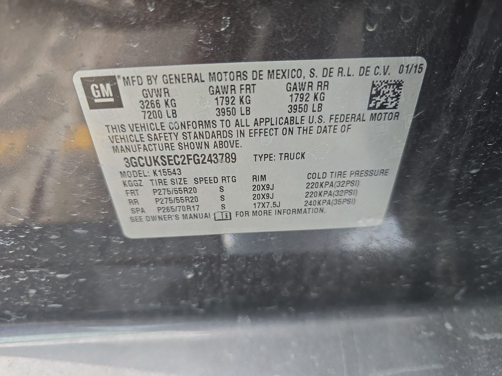 2015 Chevrolet Silverado 1500 LTZ AWD