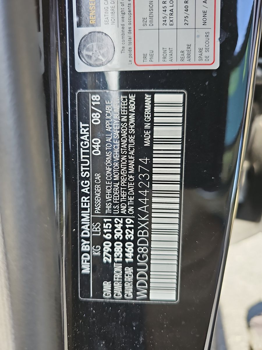 2019 Mercedes-Benz S-Class S 560 RWD