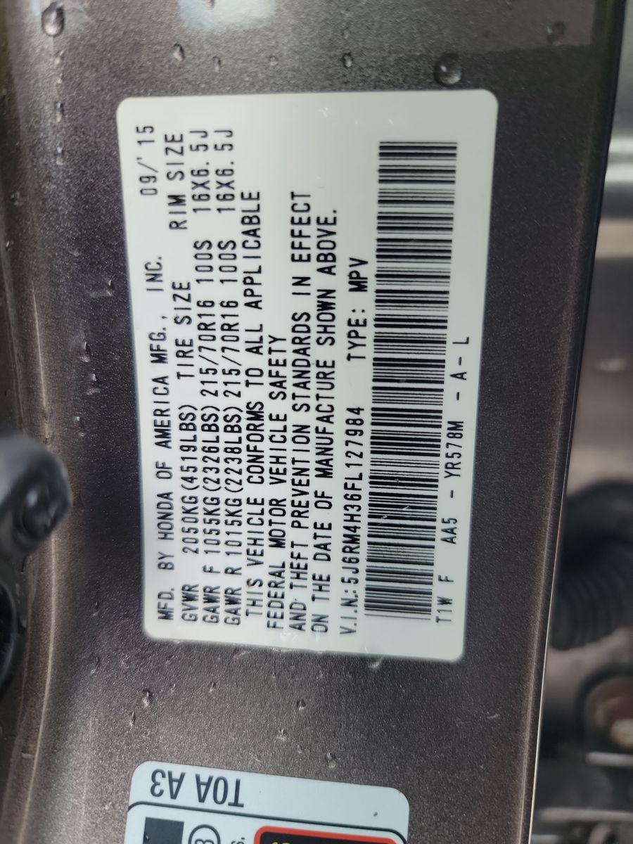 2015 Honda CR-V LX AWD