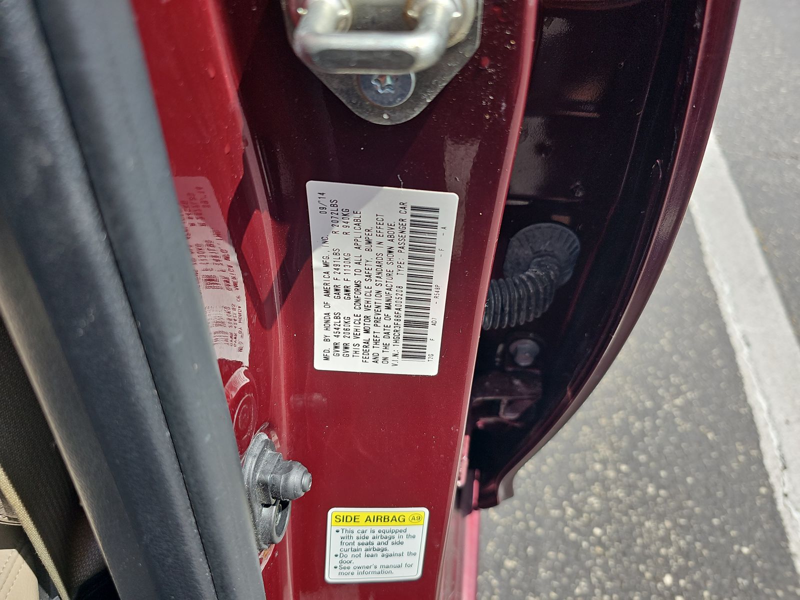 2015 Honda Accord EX-L FWD