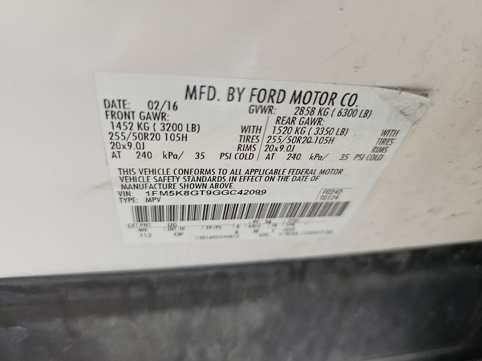 2016 Ford Explorer Sport AWD