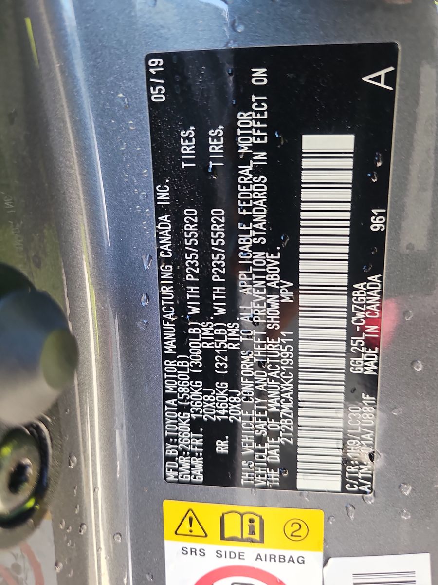 2019 Lexus RX RX 350 F SPORT AWD