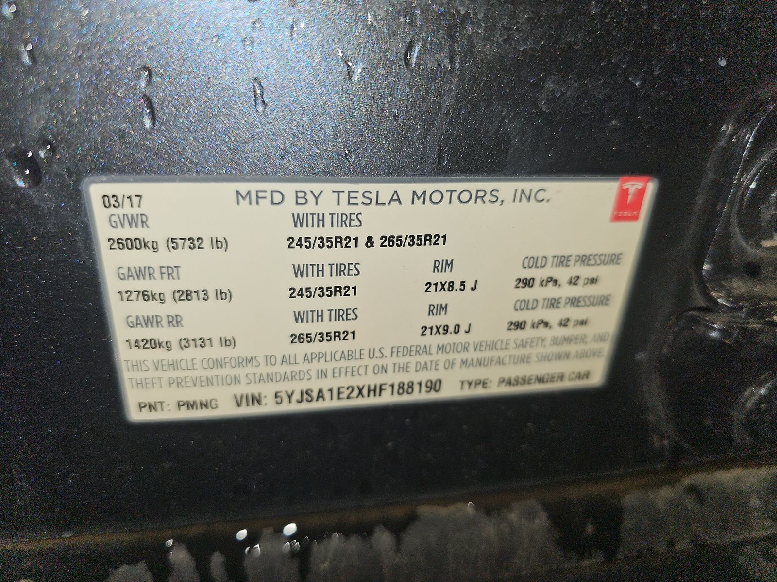 2017 Tesla Model S 75D AWD