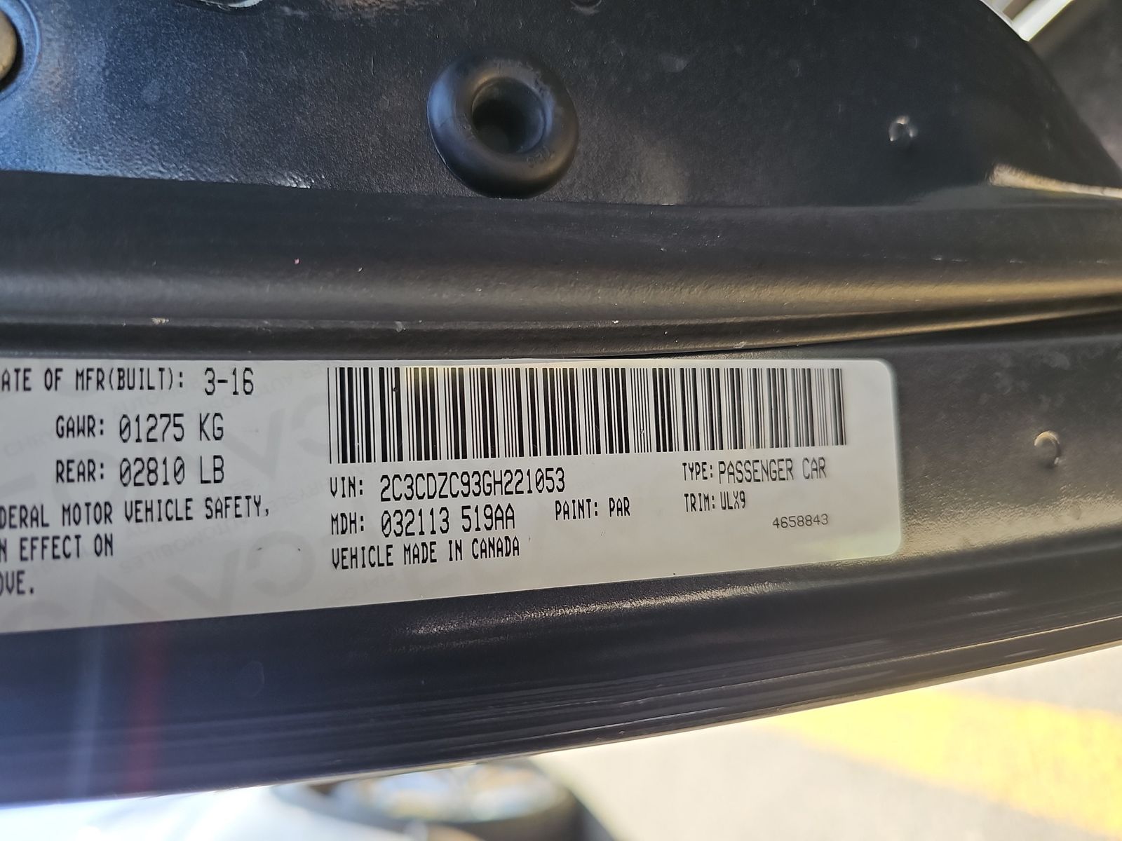 2016 Dodge Challenger SRT Hellcat RWD