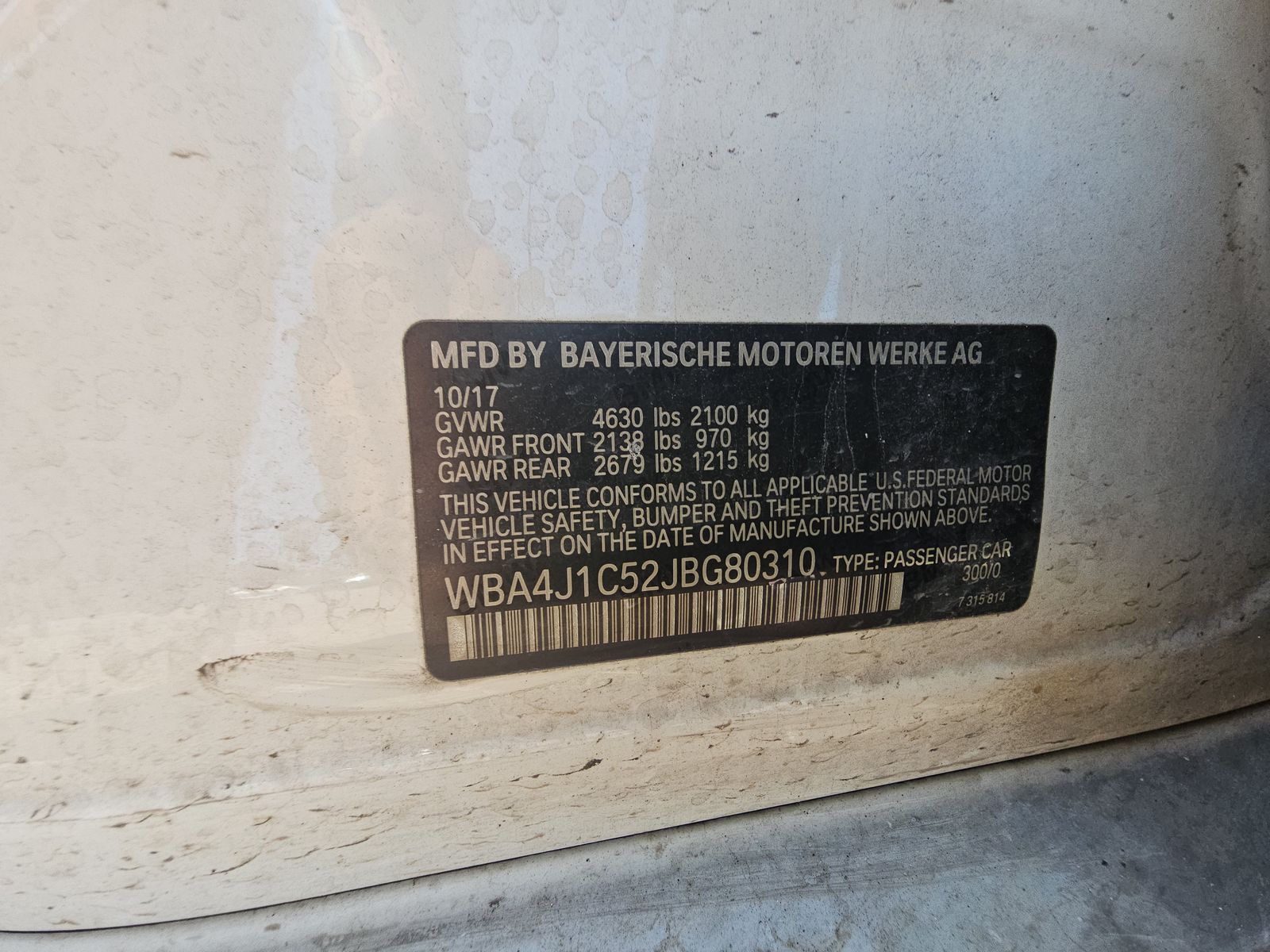 2018 BMW 4 Series 430i RWD