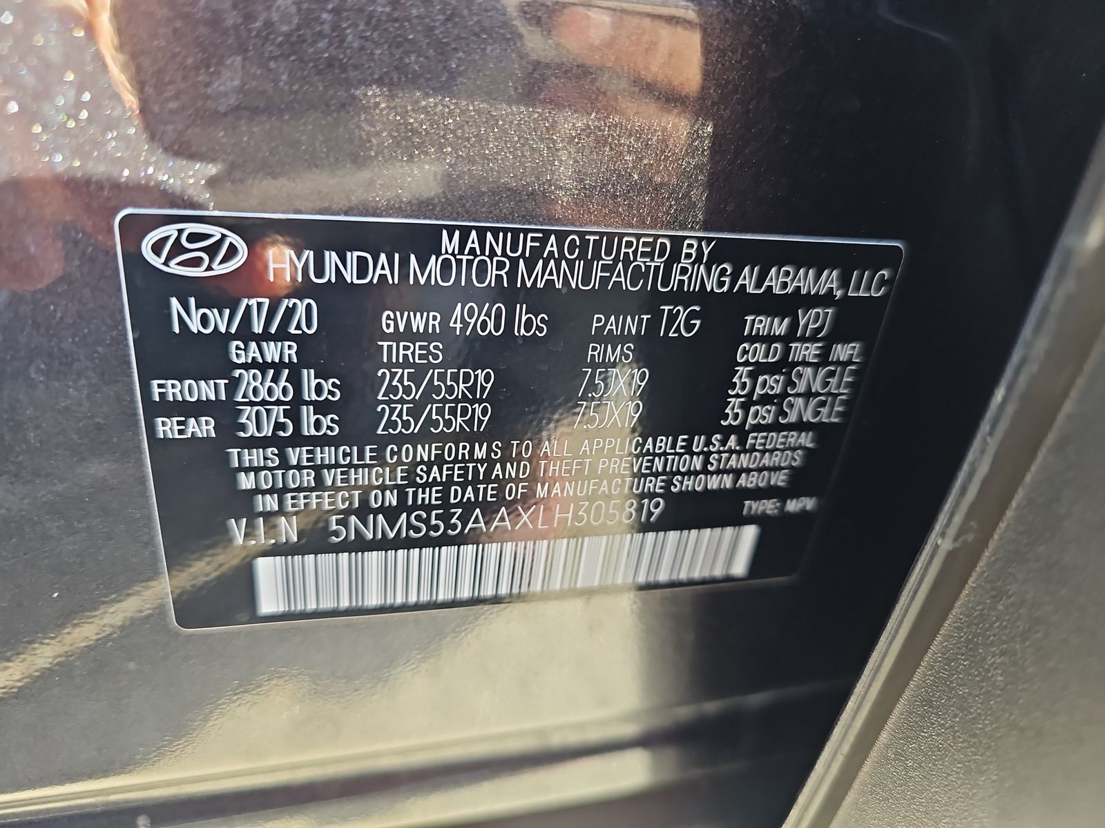 2020 Hyundai Santa Fe Limited FWD