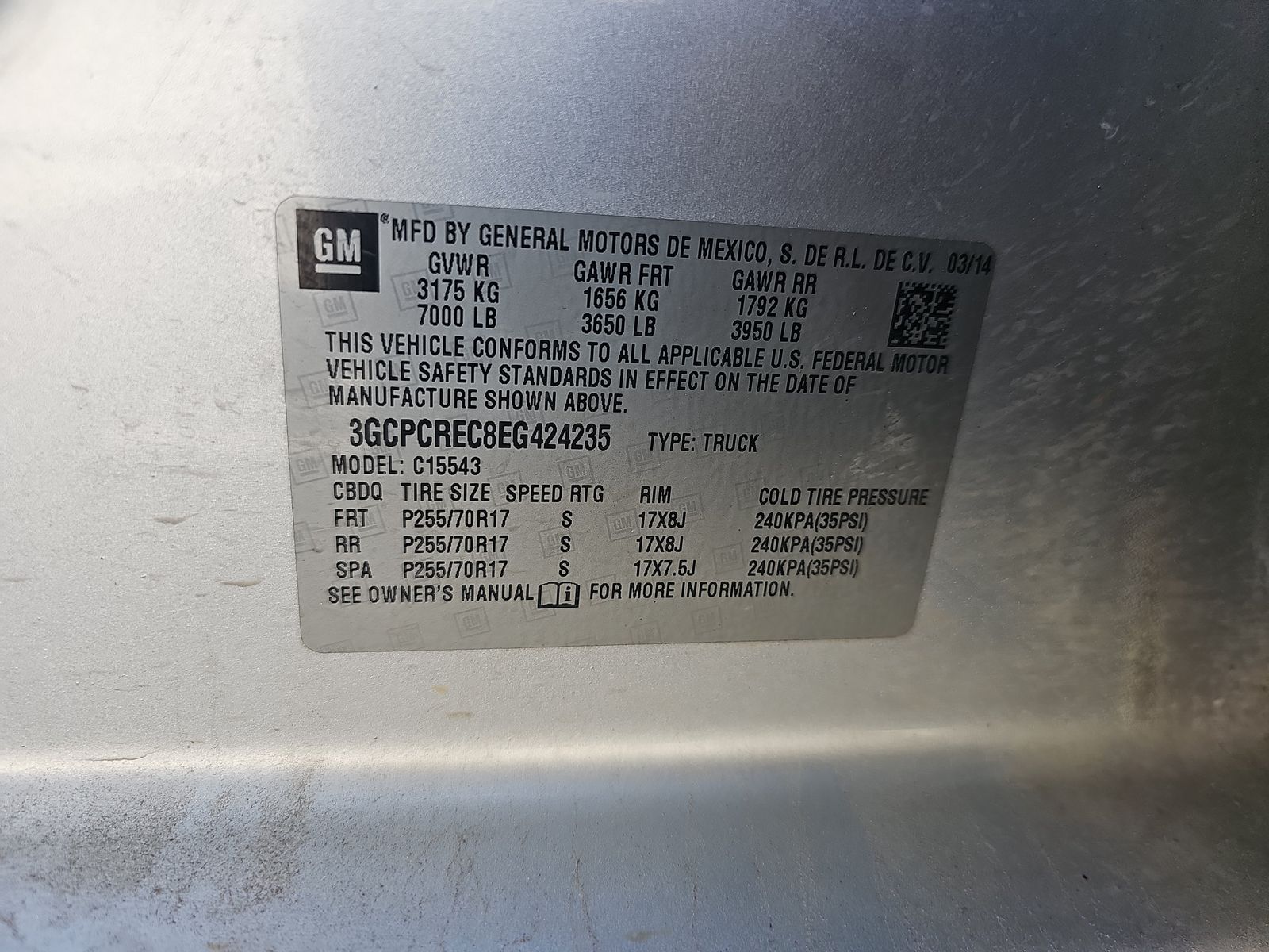 2014 Chevrolet Silverado 1500 LT RWD