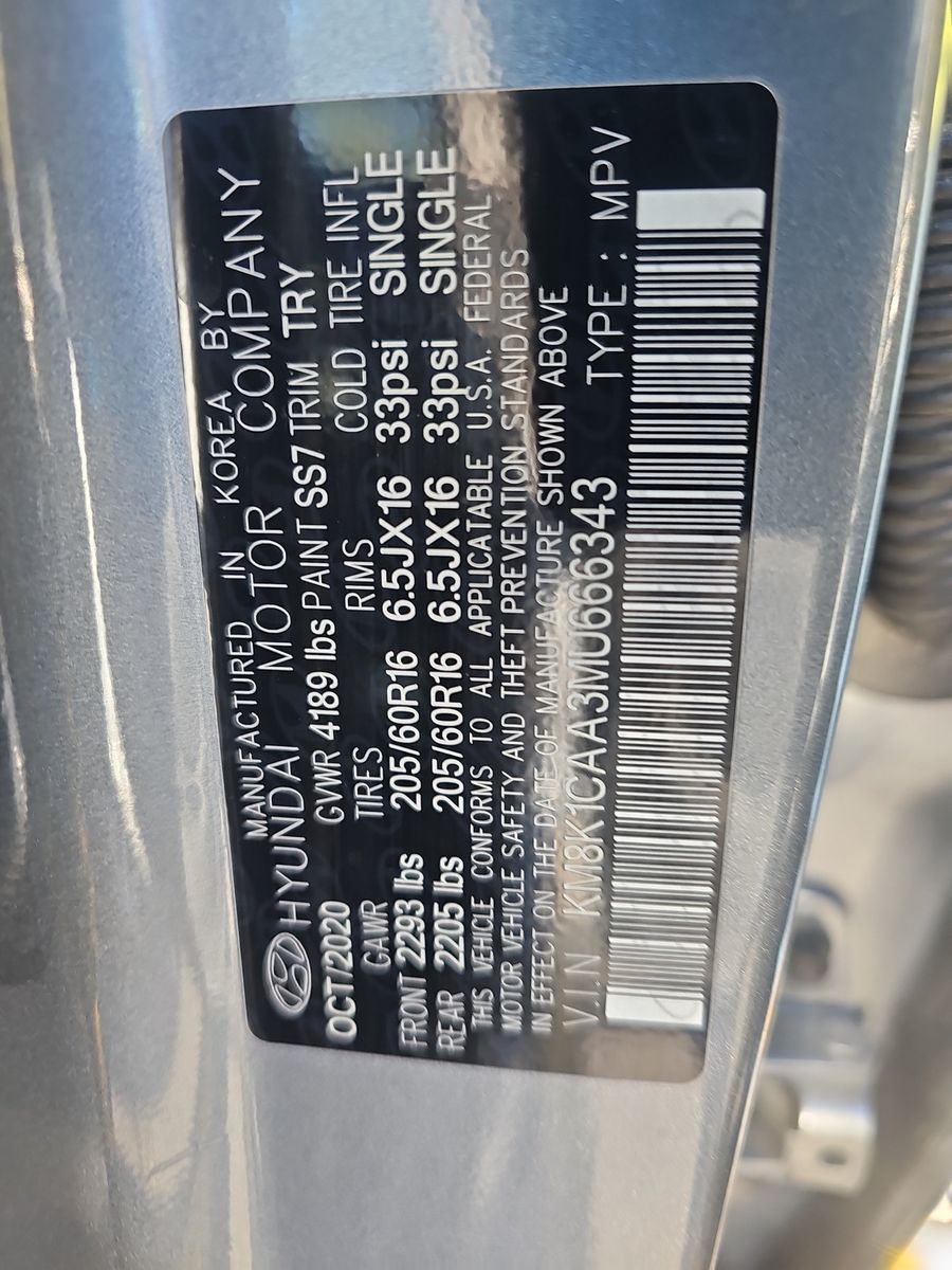 2021 Hyundai Kona SE AWD