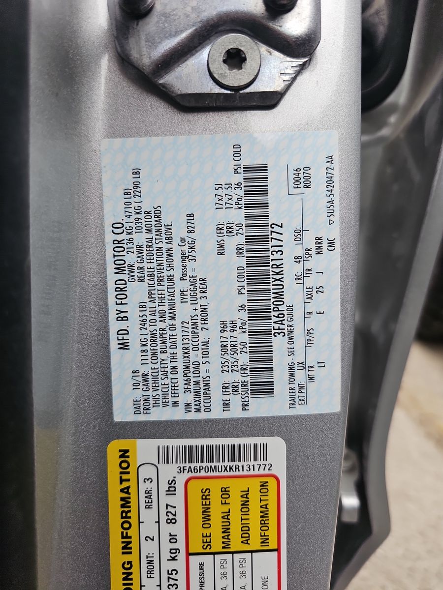 2019 Ford Fusion Hybrid SEL FWD