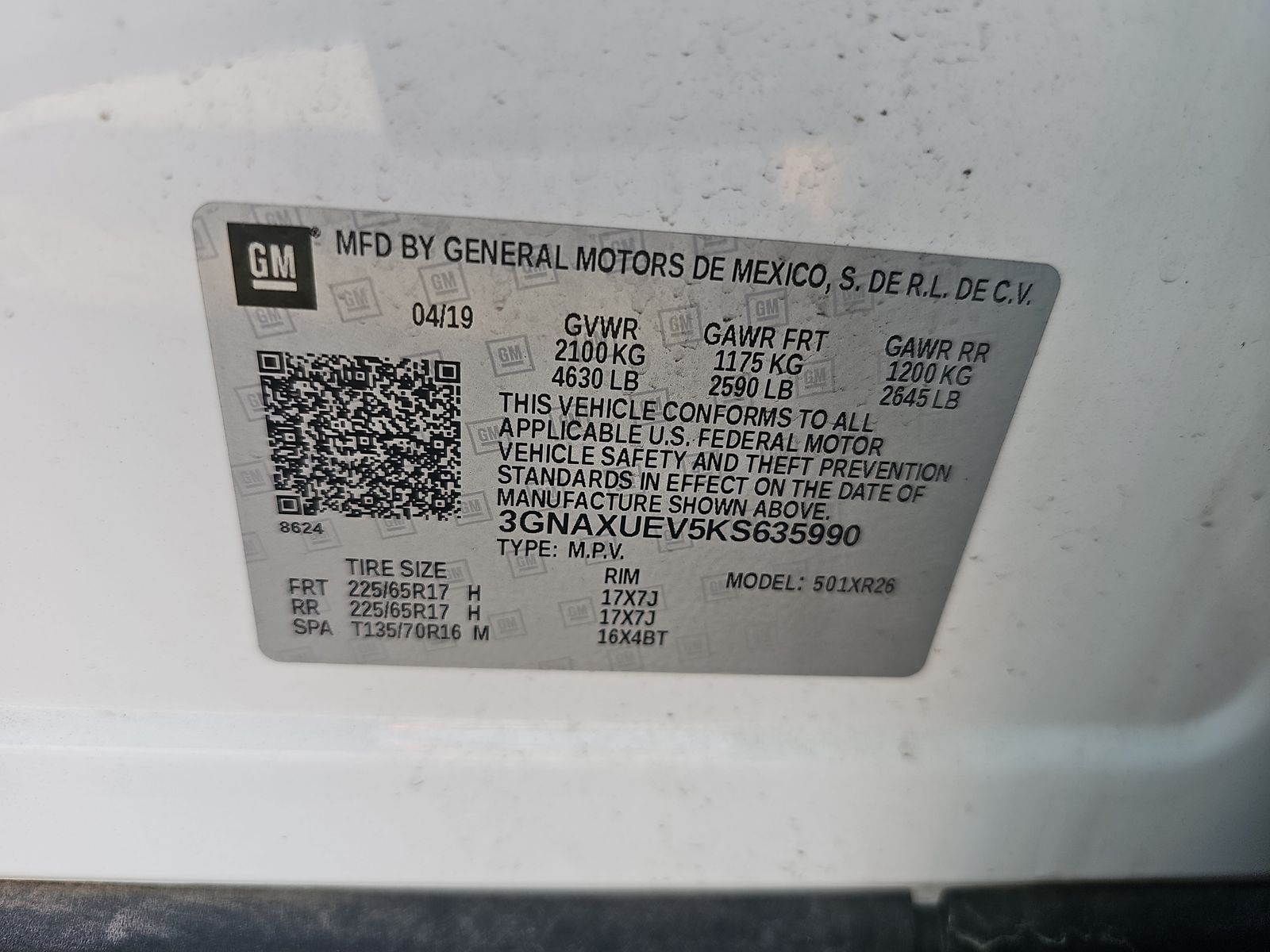 2019 Chevrolet Equinox LT AWD