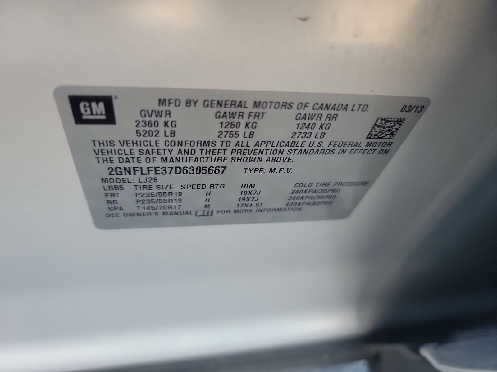 2013 Chevrolet Equinox LTZ FWD