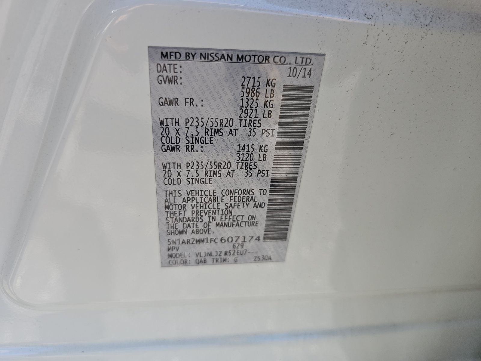 2015 Nissan Pathfinder Platinum AWD