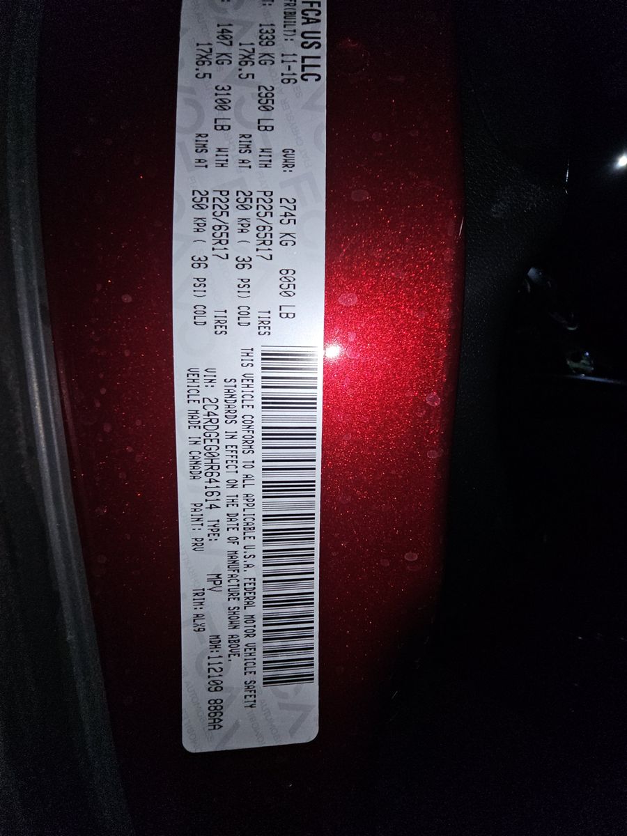 2017 Dodge Grand Caravan GT FWD