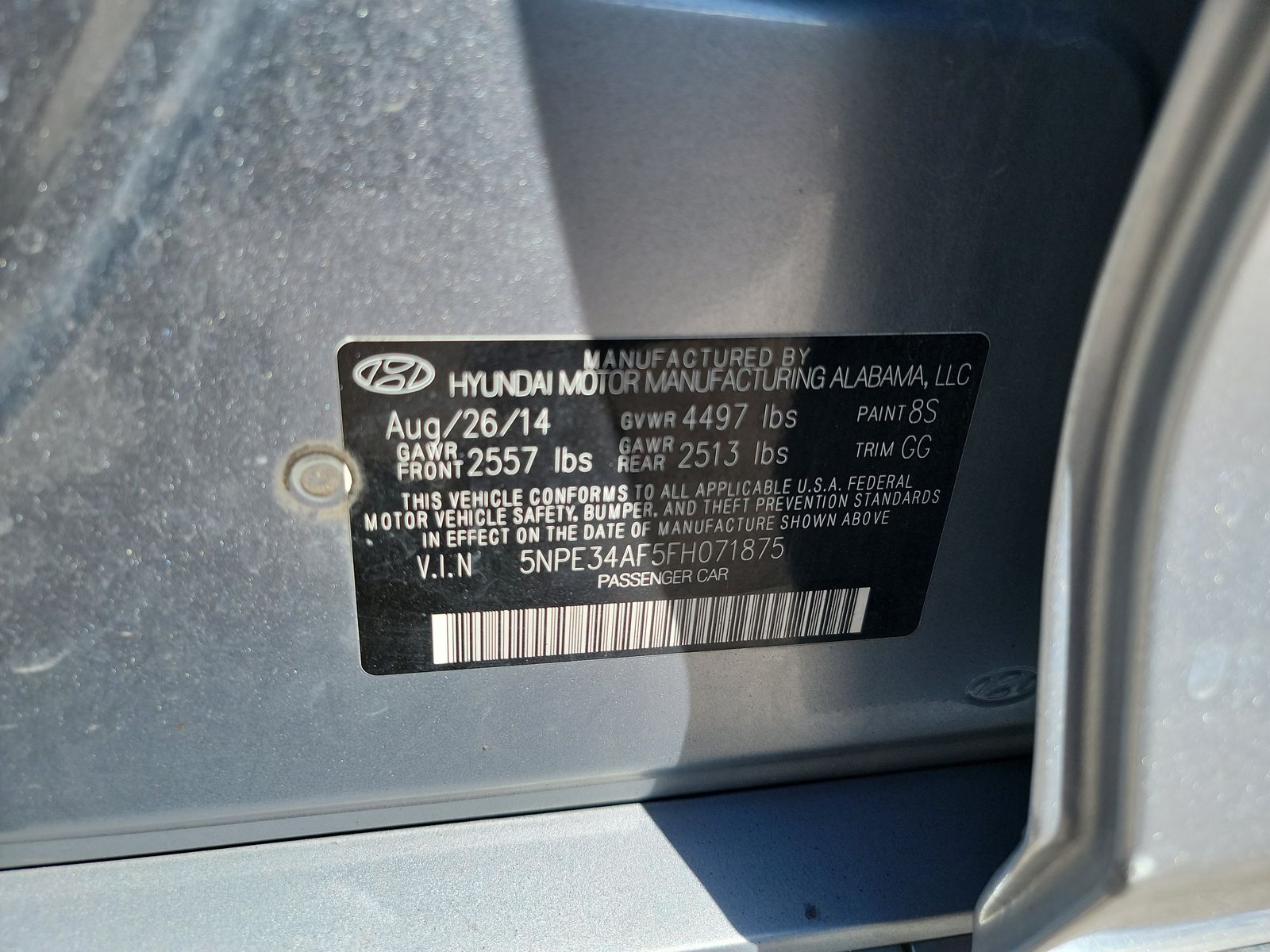 2015 Hyundai Sonata Limited FWD
