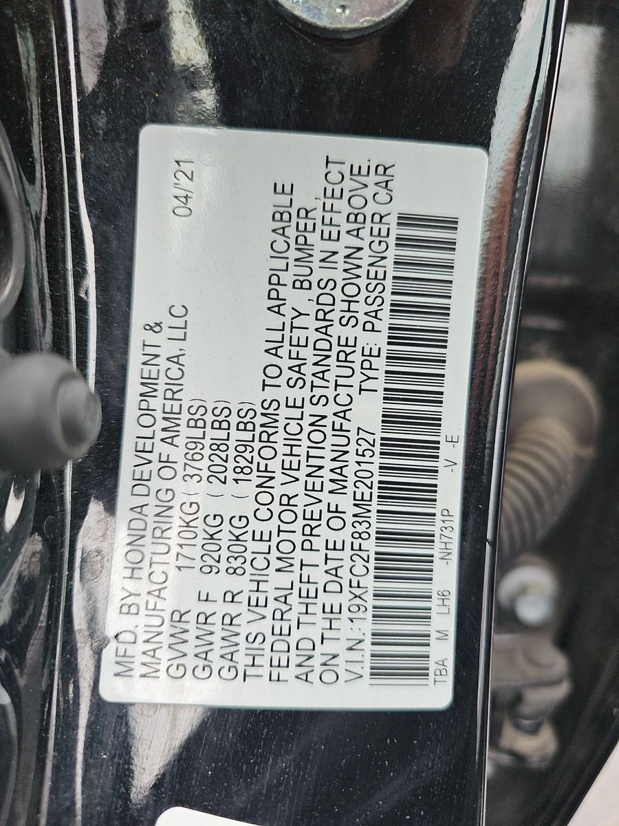 2021 Honda Civic Sport FWD