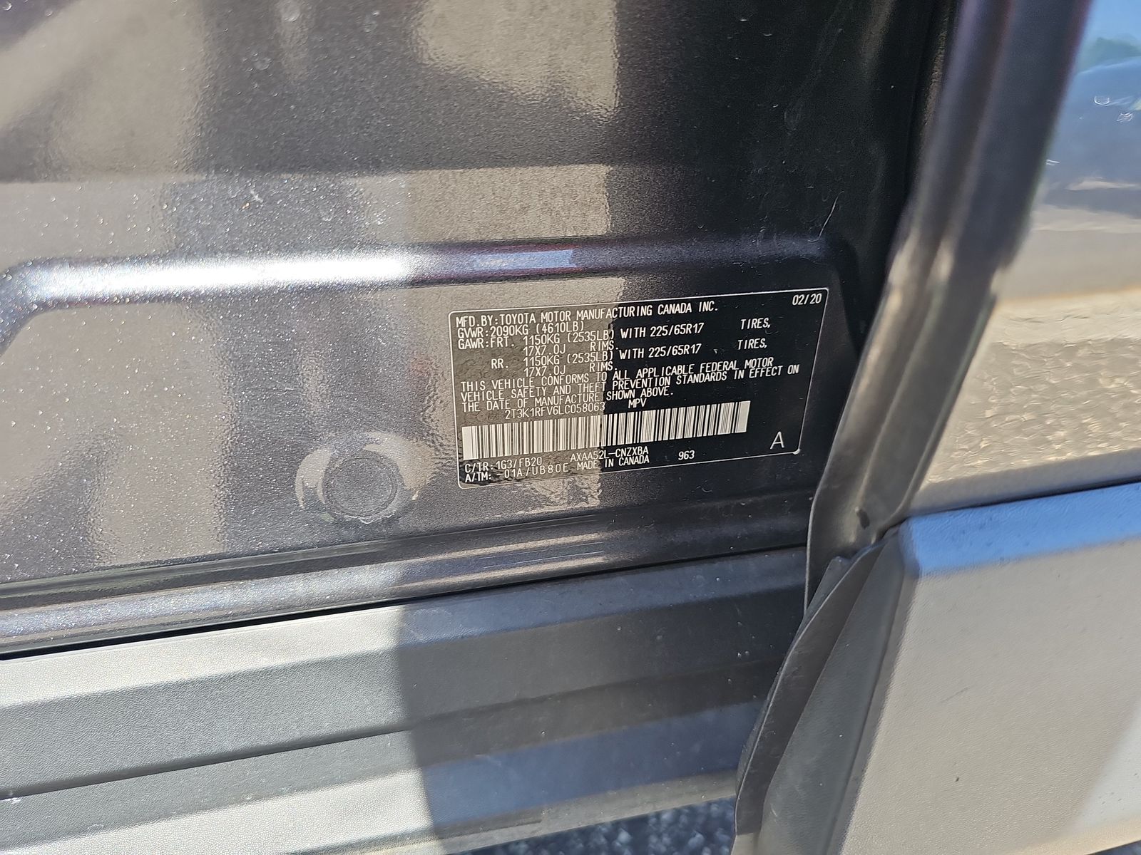2020 Toyota RAV4 LE FWD