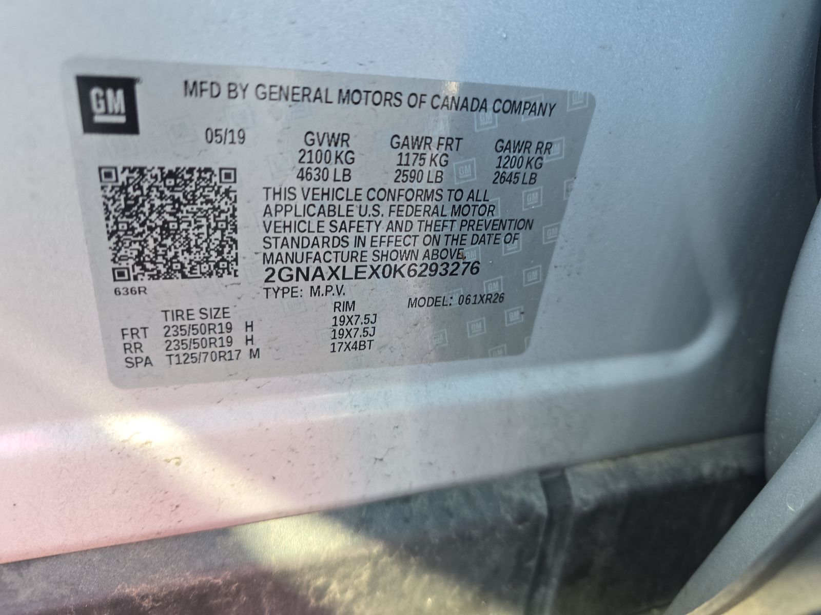 2019 Chevrolet Equinox LT FWD