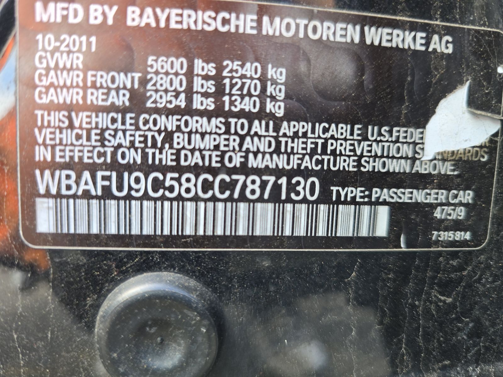 2012 BMW 5 Series 550i xDrive AWD