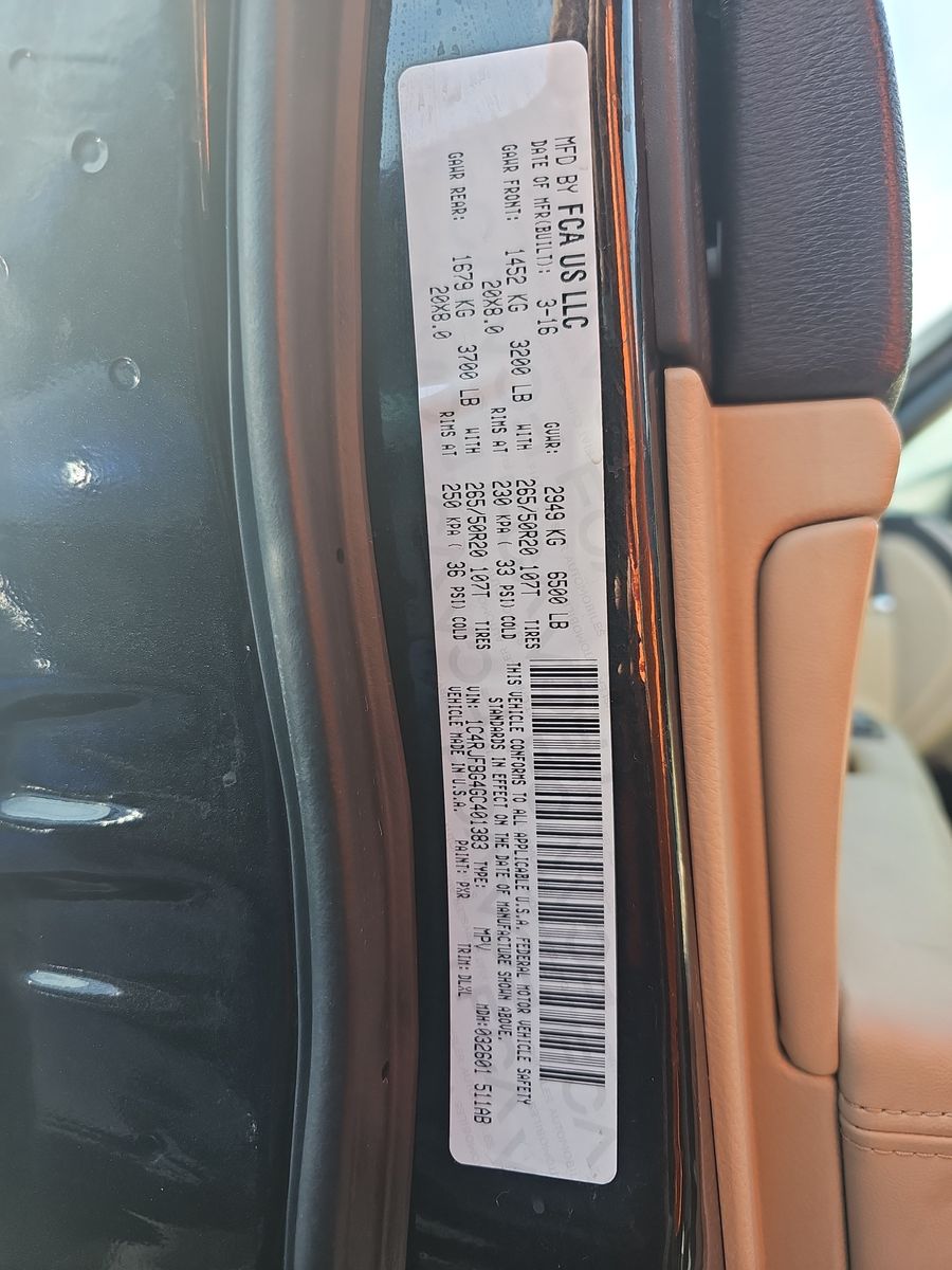 2016 Jeep Grand Cherokee Limited AWD