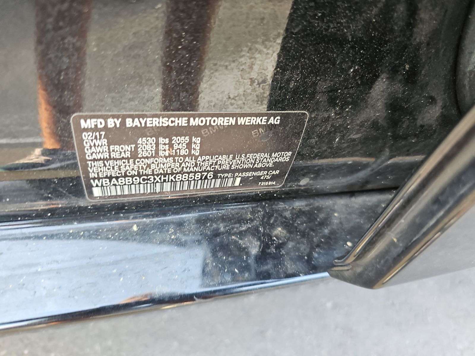 2017 BMW 3 Series 330i RWD