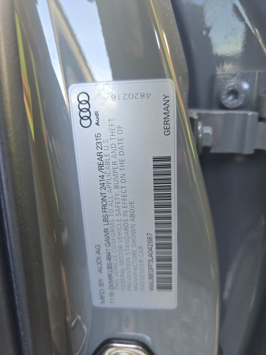 2020 Audi A3 2.0T S line Premium AWD