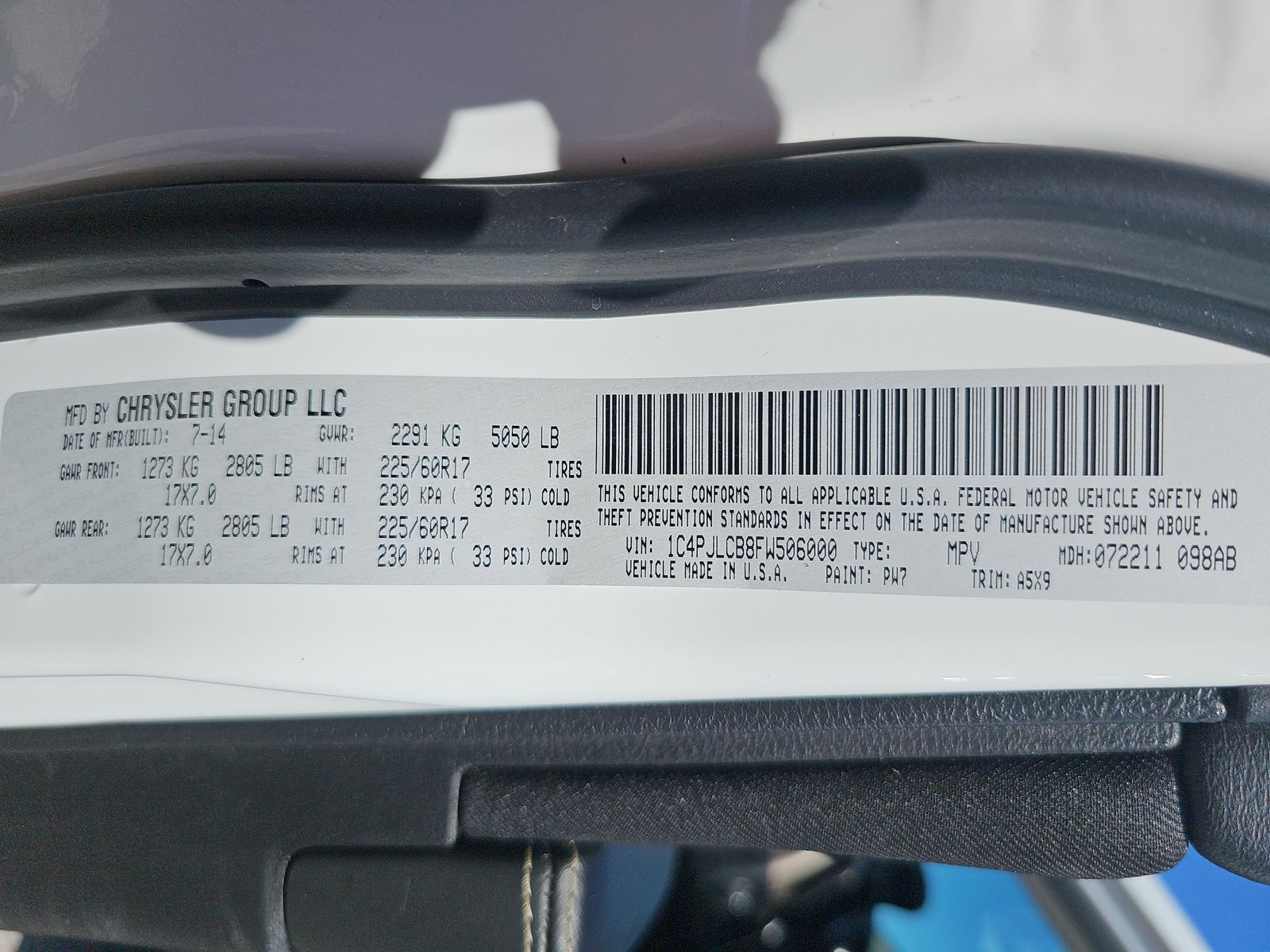 2015 Jeep Cherokee Latitude FWD
