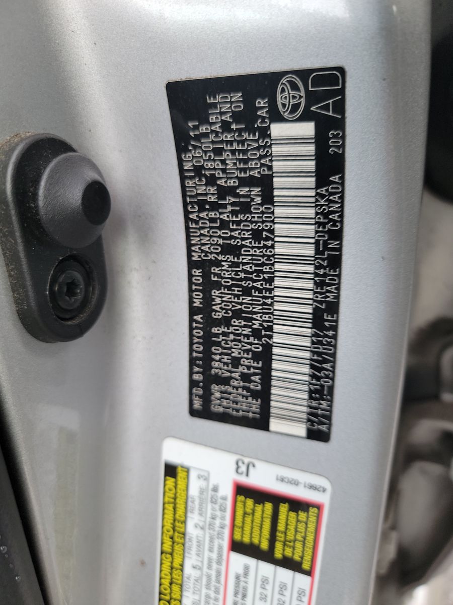 2011 Toyota Corolla S FWD