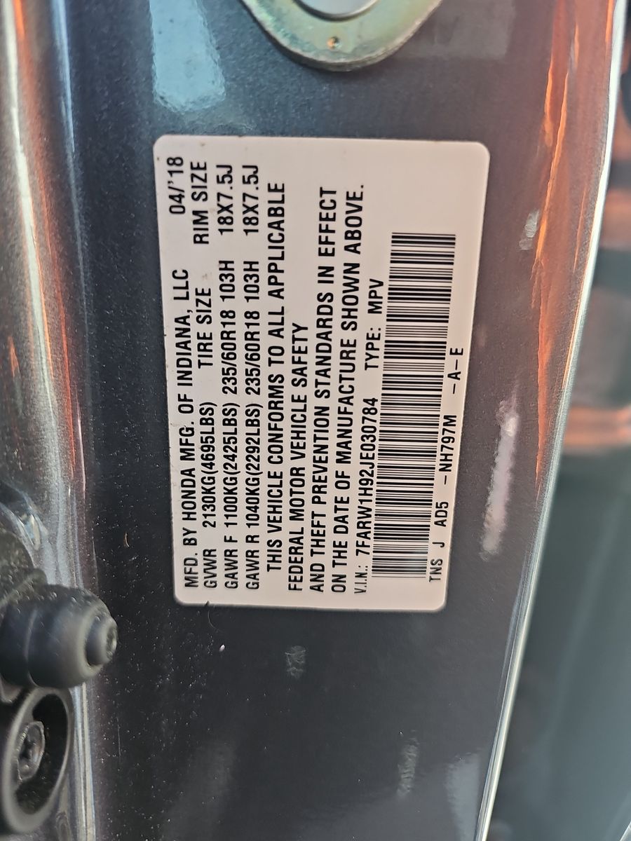 2018 Honda CR-V Touring FWD